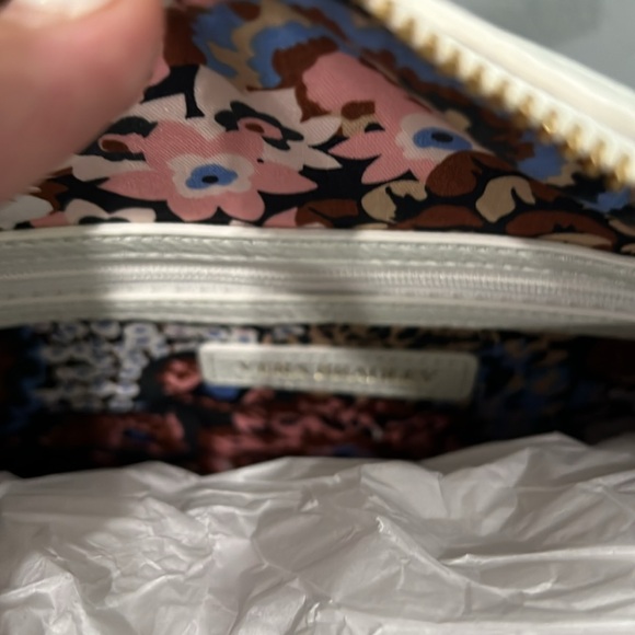 Vera Bradley Quilted Mario Satchel White Genuine Leather - Picture 11 of 14